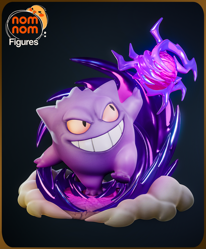 Figura de Resina Chibi - Gengar - Pokemon