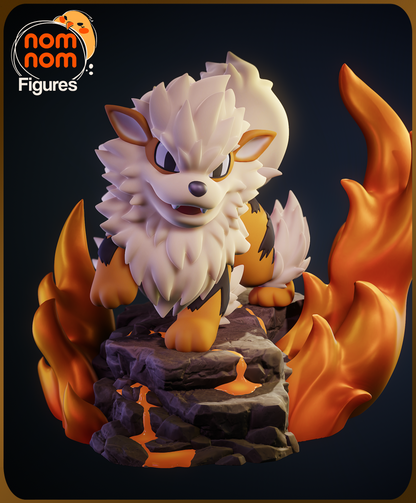 Figura de Resina Chibi - Arcanine - Pokemon