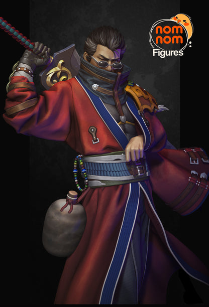 Figura Auron Final Fantasy X en resina, foto 5