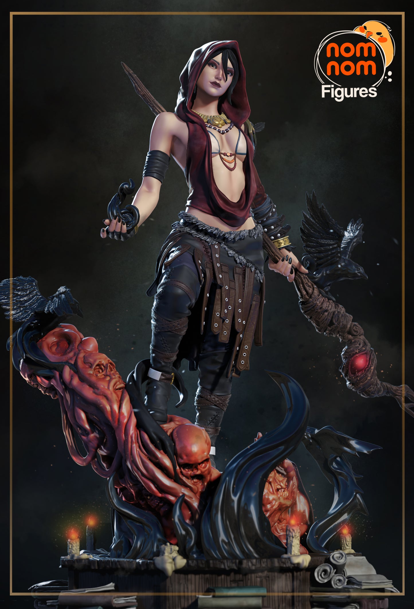 Figura de Resina - Morrigan - Dragon Age