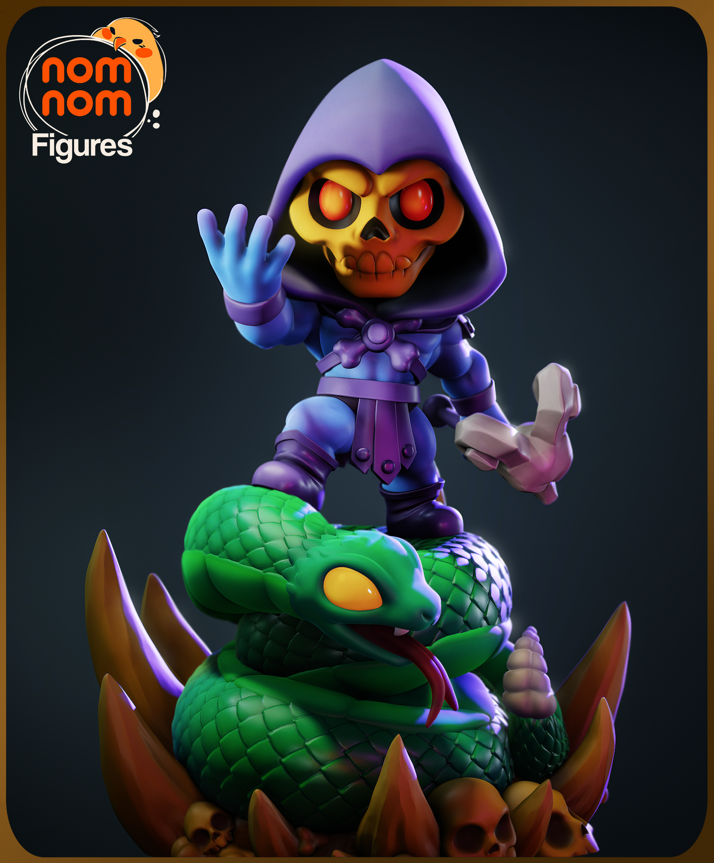 Figura de Resina Chibi - Skeletor - He-Man