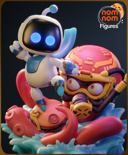 Figura de Resina Chibi - Astro Bot - Playstation Astrobot