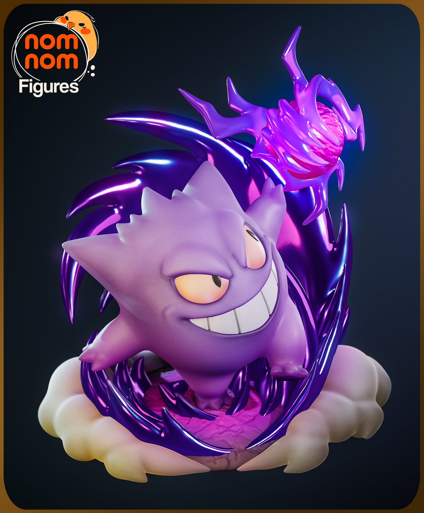 Figura de Resina Chibi - Gengar - Pokemon