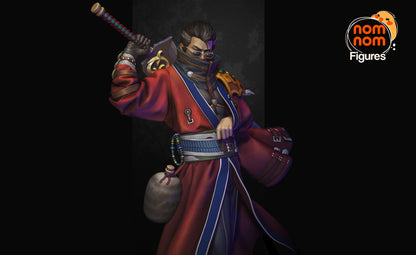 Figura Auron Final Fantasy X en resina, foto 6