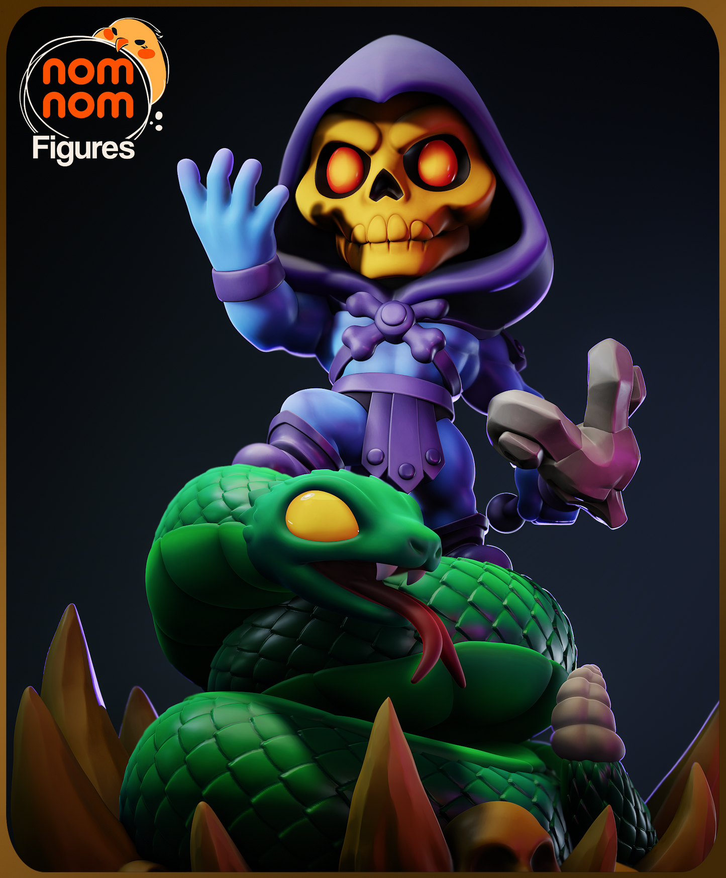 Figura de Resina Chibi - Skeletor - He-Man