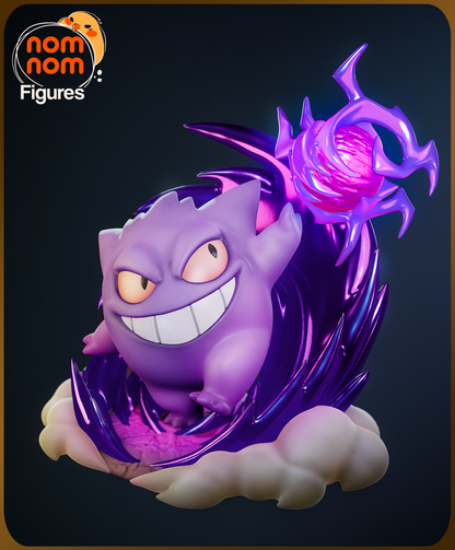 Figura de Resina Chibi - Gengar - Pokemon