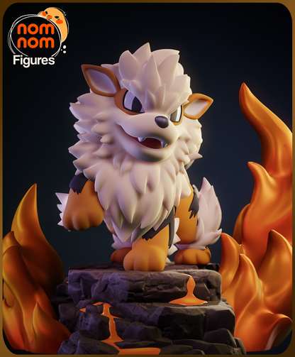 Figura de Resina Chibi - Arcanine - Pokemon