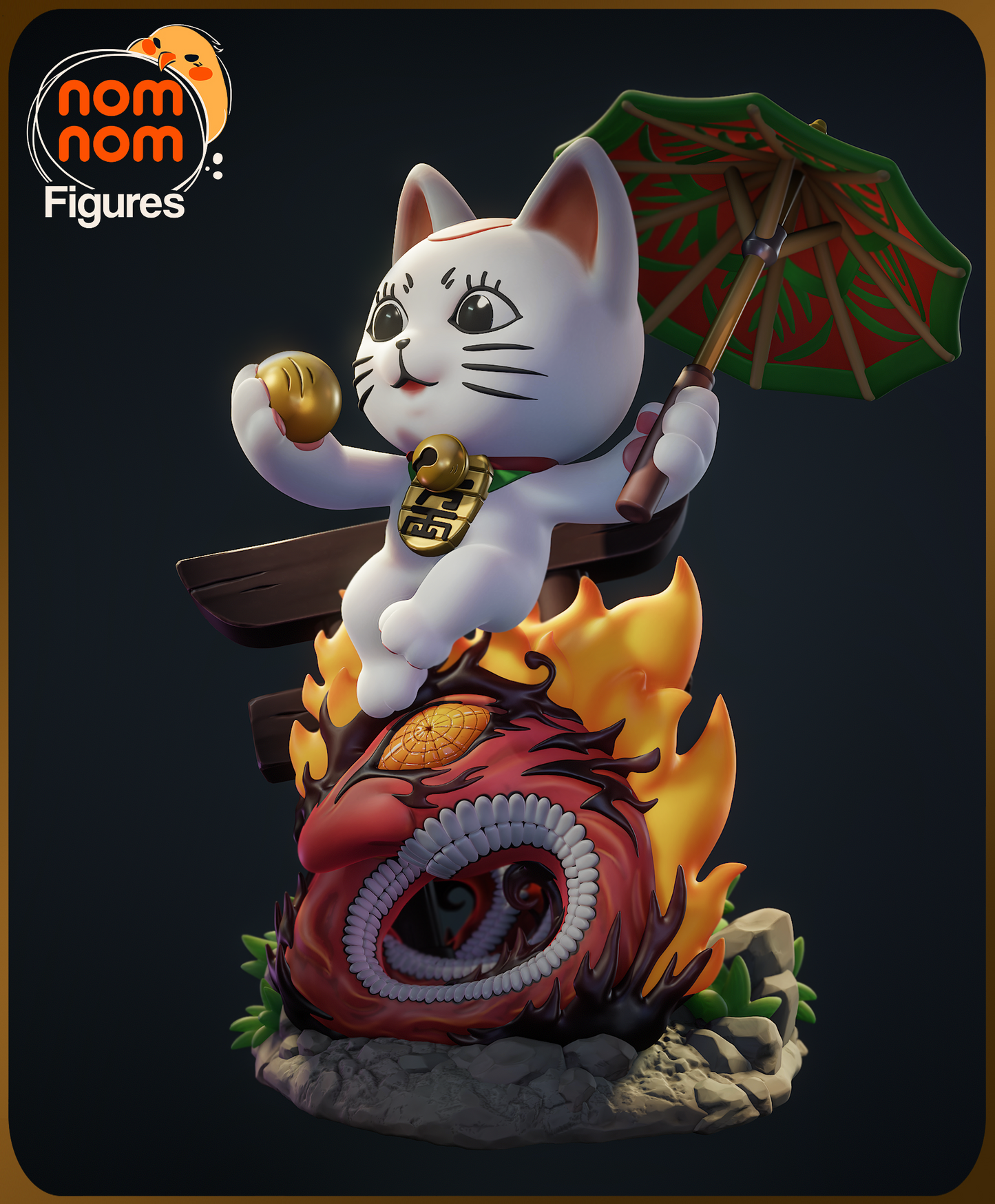 Figura de Resina Chibi - Turbo Vieja Gato - Dandadan