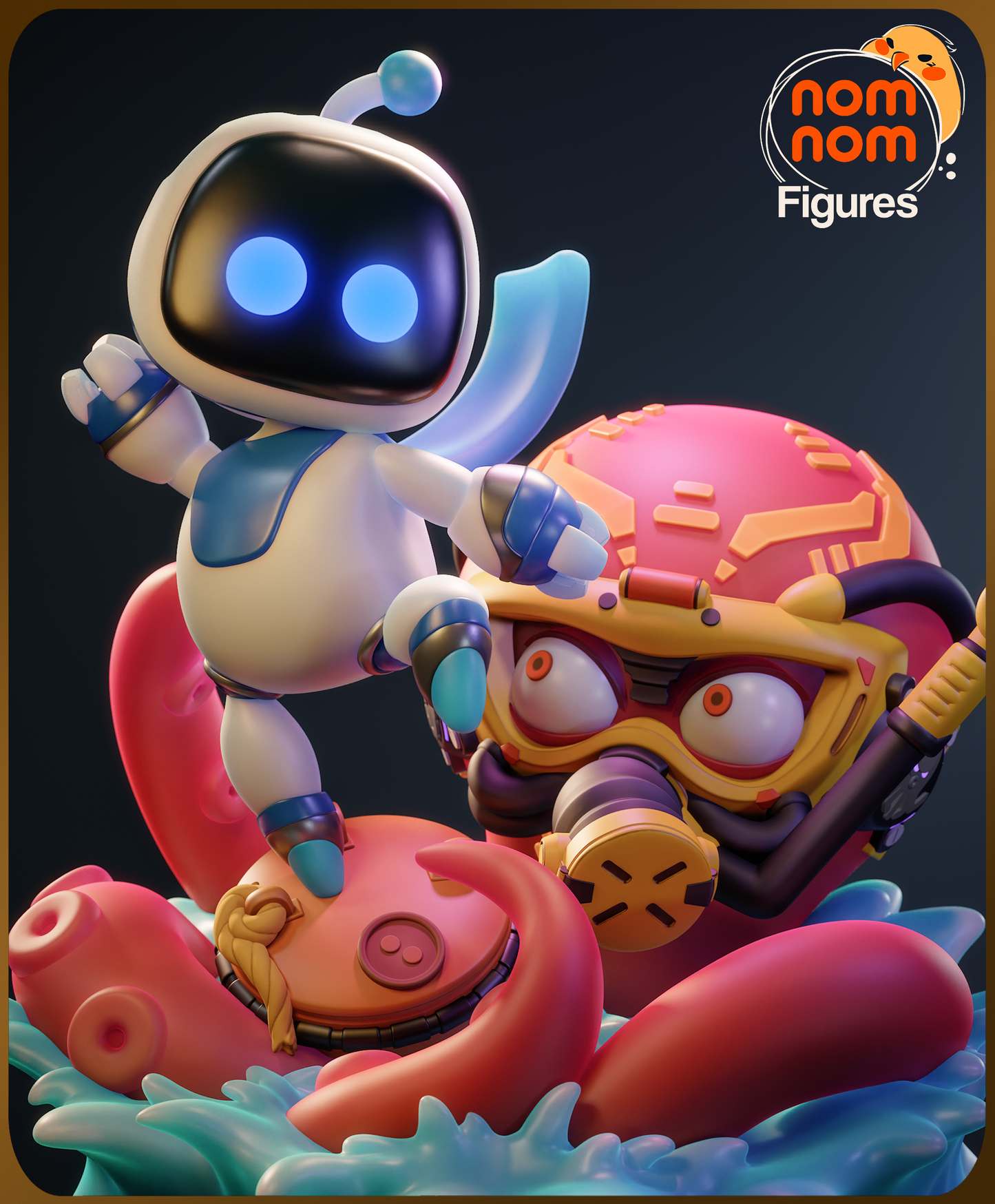 Figura de Resina Chibi - Astro Bot - Playstation Astrobot
