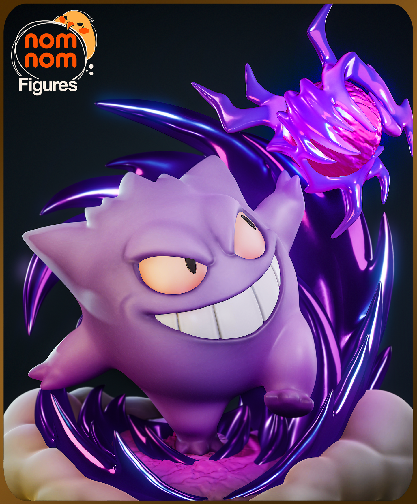 Figura de Resina Chibi - Gengar - Pokemon