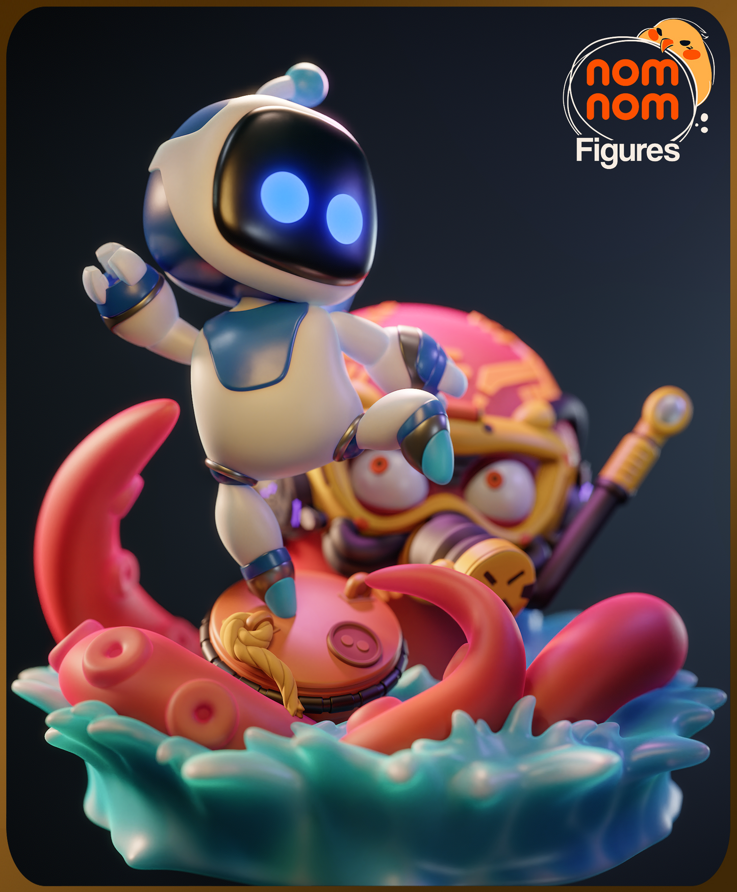 Figura de Resina Chibi - Astro Bot - Playstation Astrobot