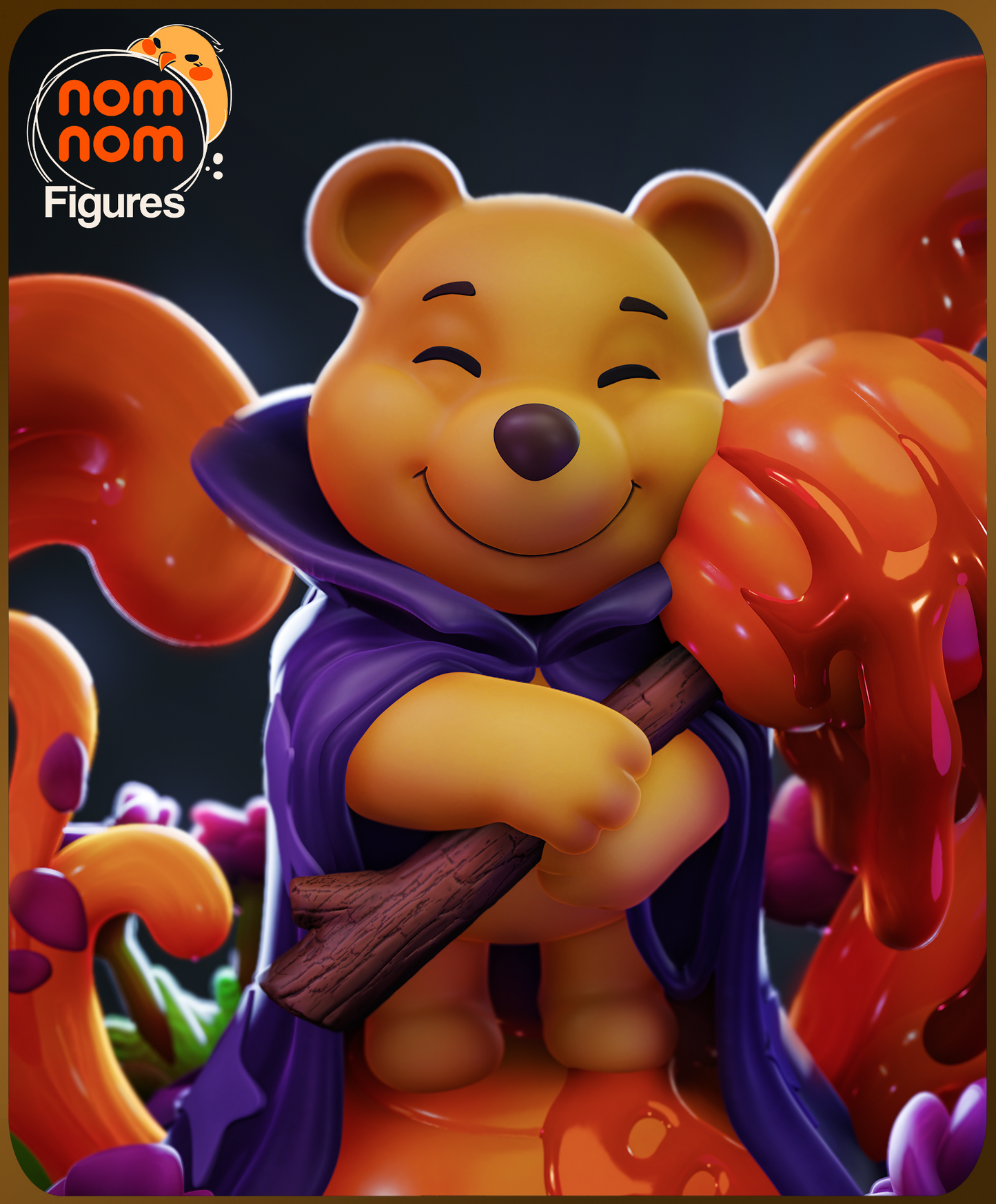 Figura de Resina Chibi - Winnie the Pooh - Disney Lorcana Version