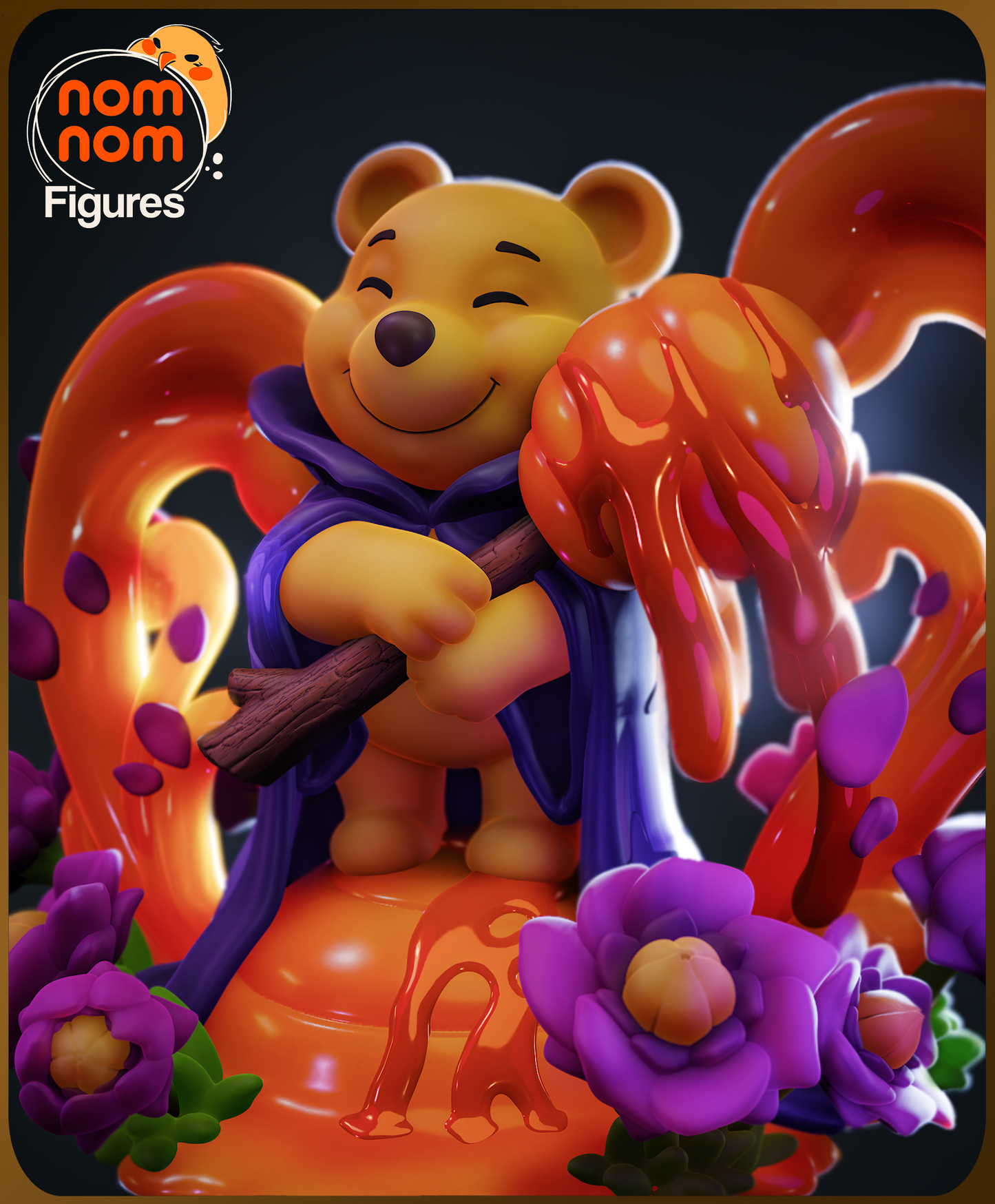 Figura de Resina Chibi - Winnie the Pooh - Disney Lorcana Version