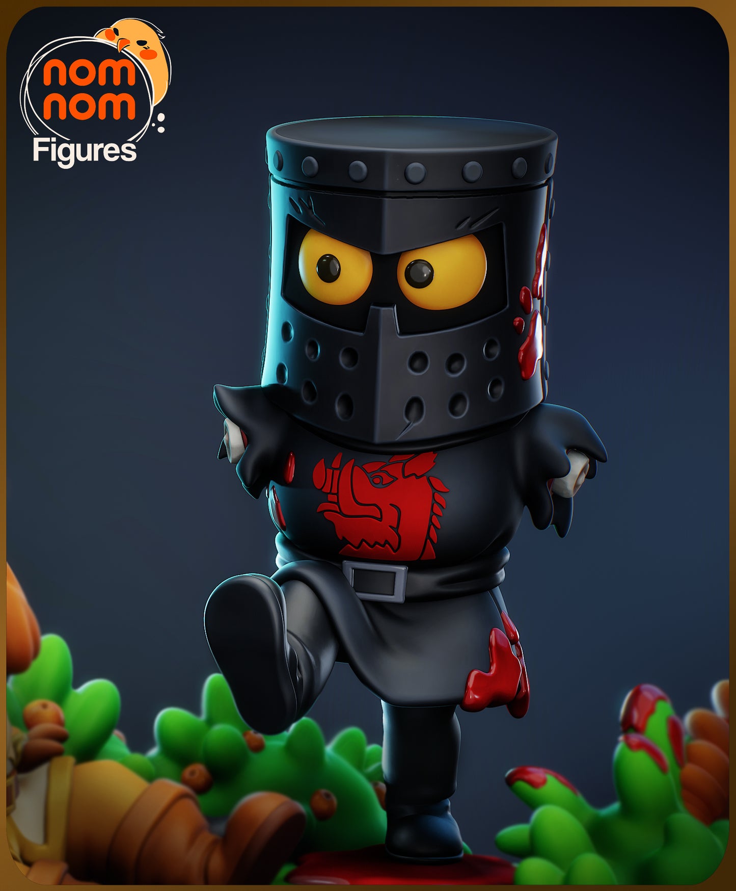 Figura de Resina Chibi - El Caballero Oscuro - Monty Python y el Santo Grial