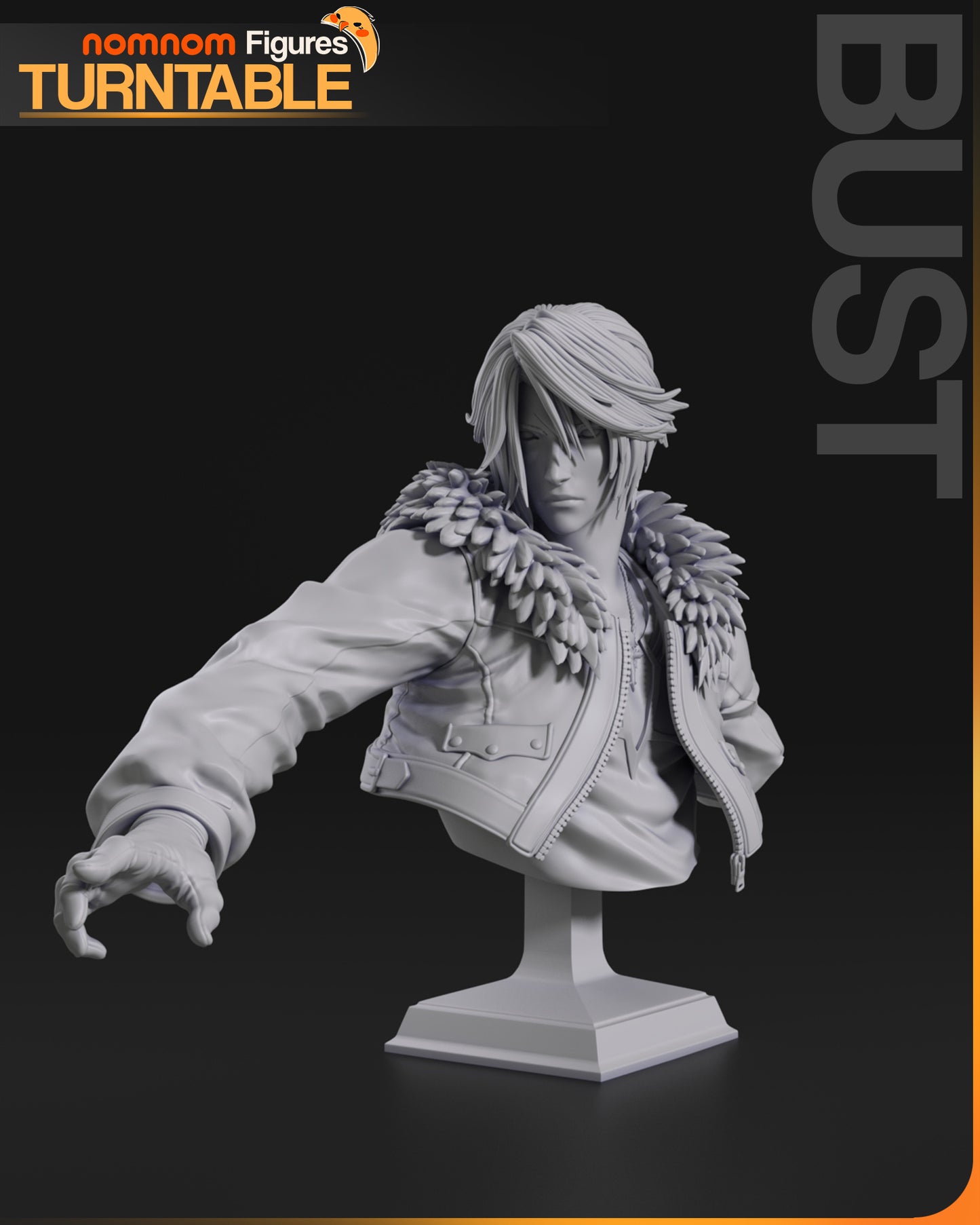 Figura de Resina - Squall Leonhart - Final Fantasy VIII