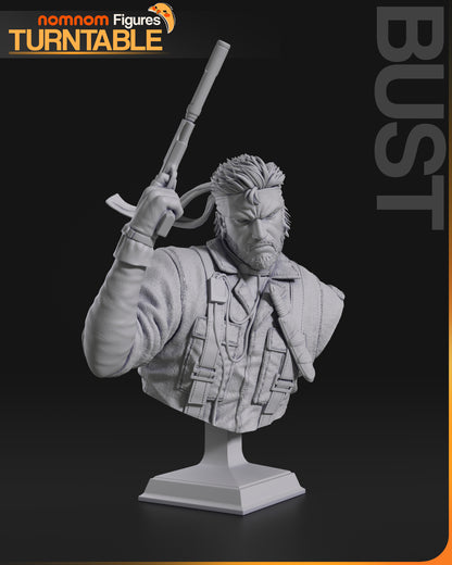 Figura de Resina - Naked Snake - Metal Gear Solid Snake Eater