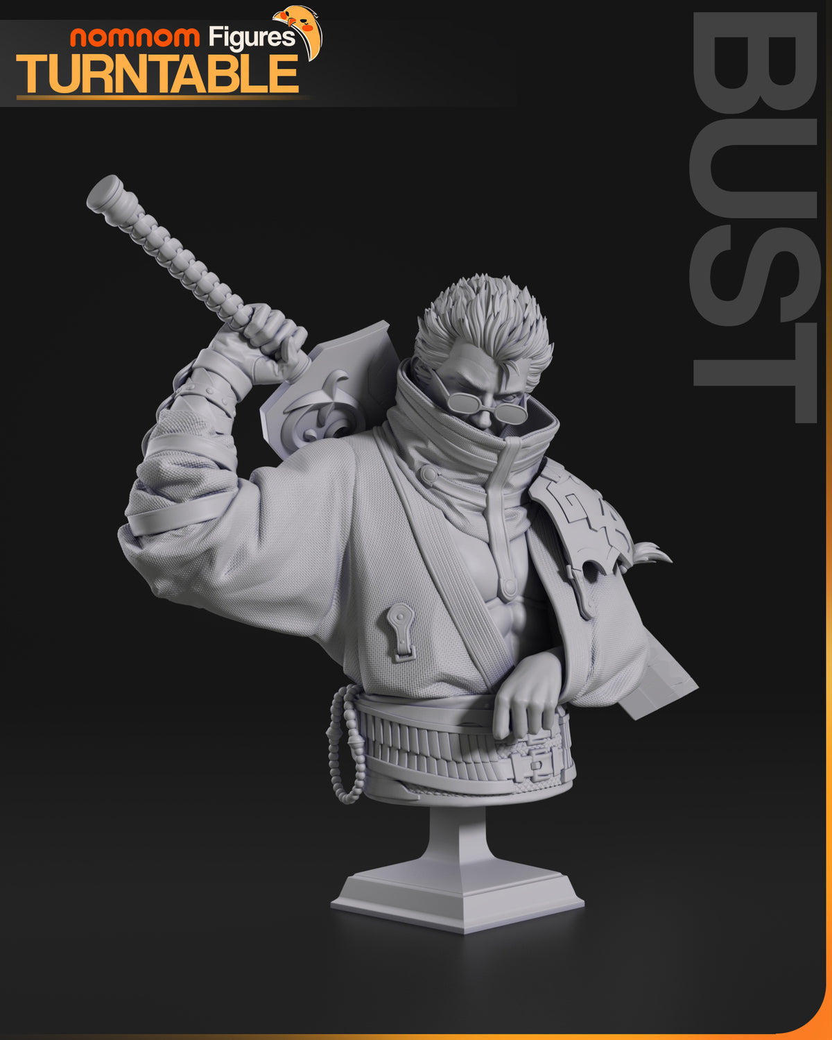 Figura Auron Final Fantasy X en resina, foto 10