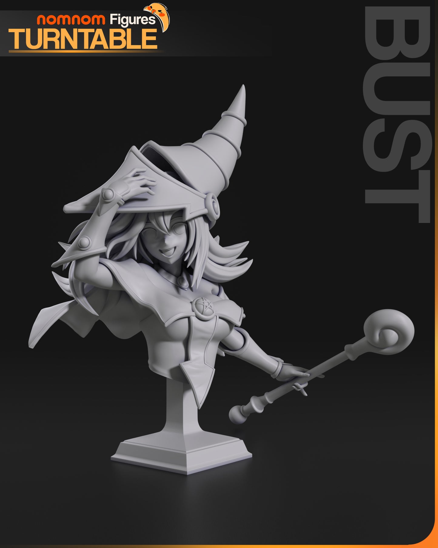 Figura de Resina - Maga Oscura - Yu-gi-oh!