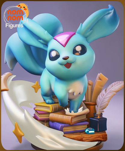 Figura chibi Carbuncle en resina, vista lateral