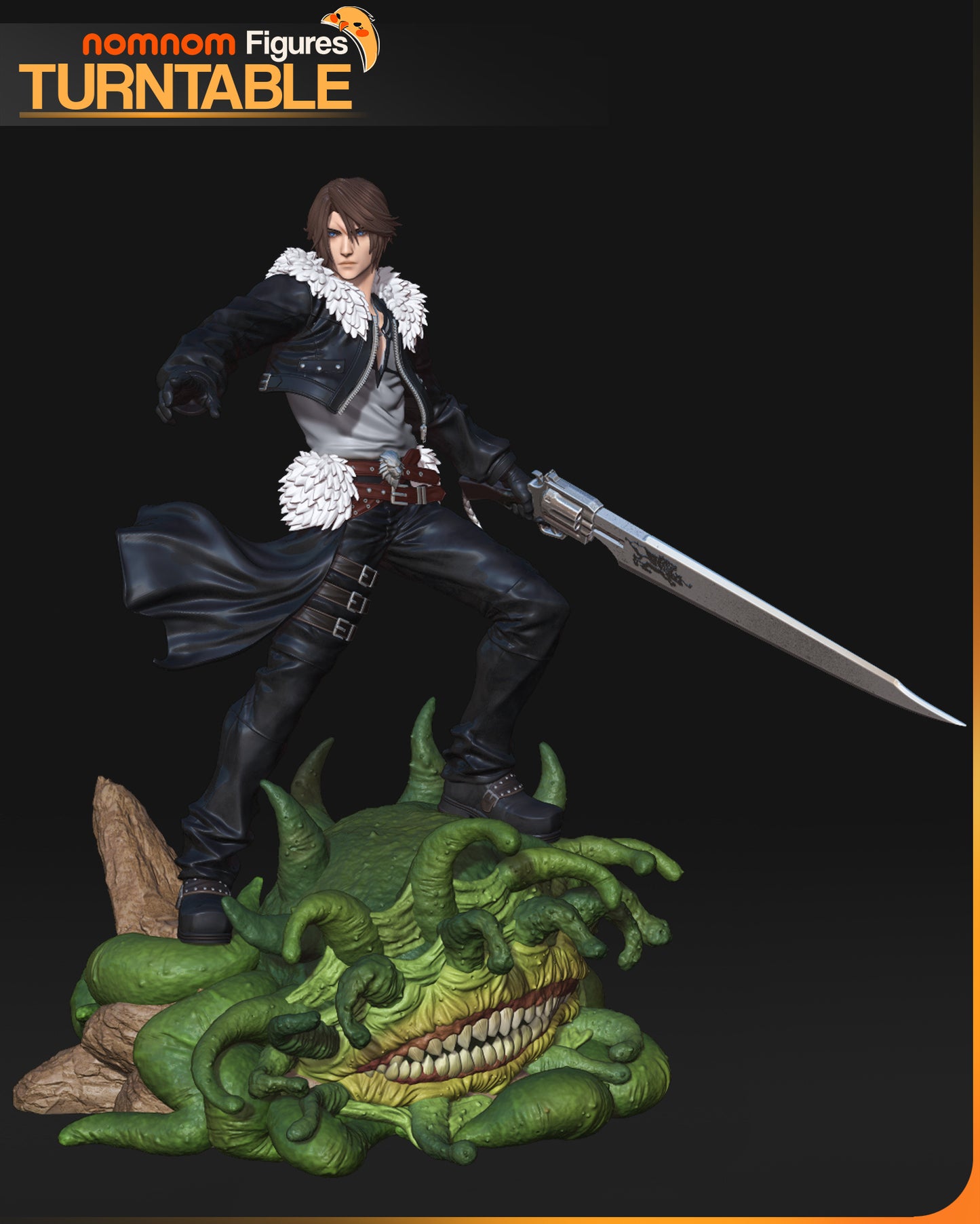 Figura de Resina - Squall Leonhart - Final Fantasy VIII