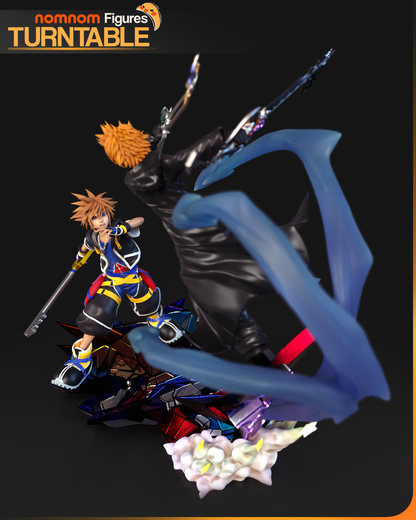 Figura Sora vs Roxas Kingdom Hearts en resina, foto 4