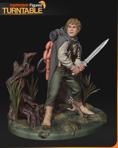 Figura de Resina - Sam Sagaz Gamyi - El Señor de los Anillos