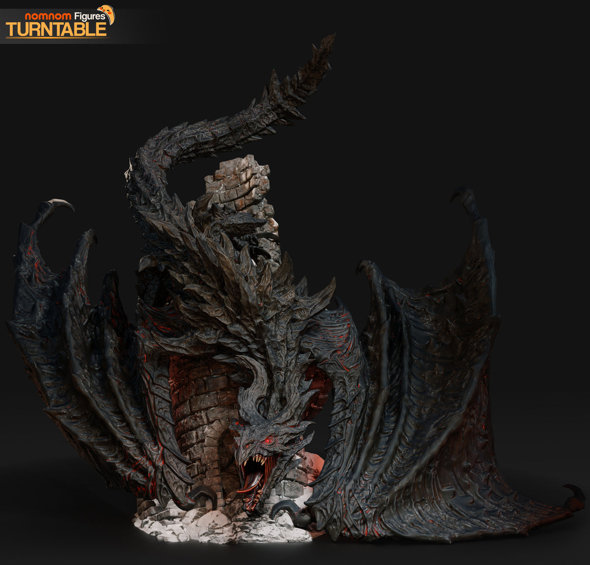 Figura Alduin Skyrim en resina, foto 8