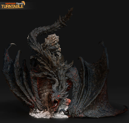 Figura Alduin Skyrim en resina, foto 8