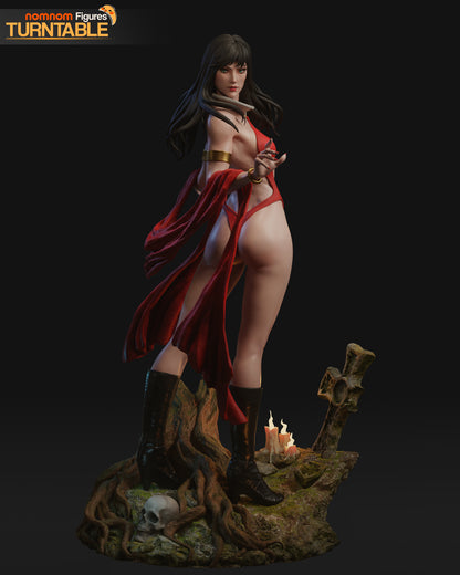 Figura de resina Vampirella sin pintar, impresión 3D