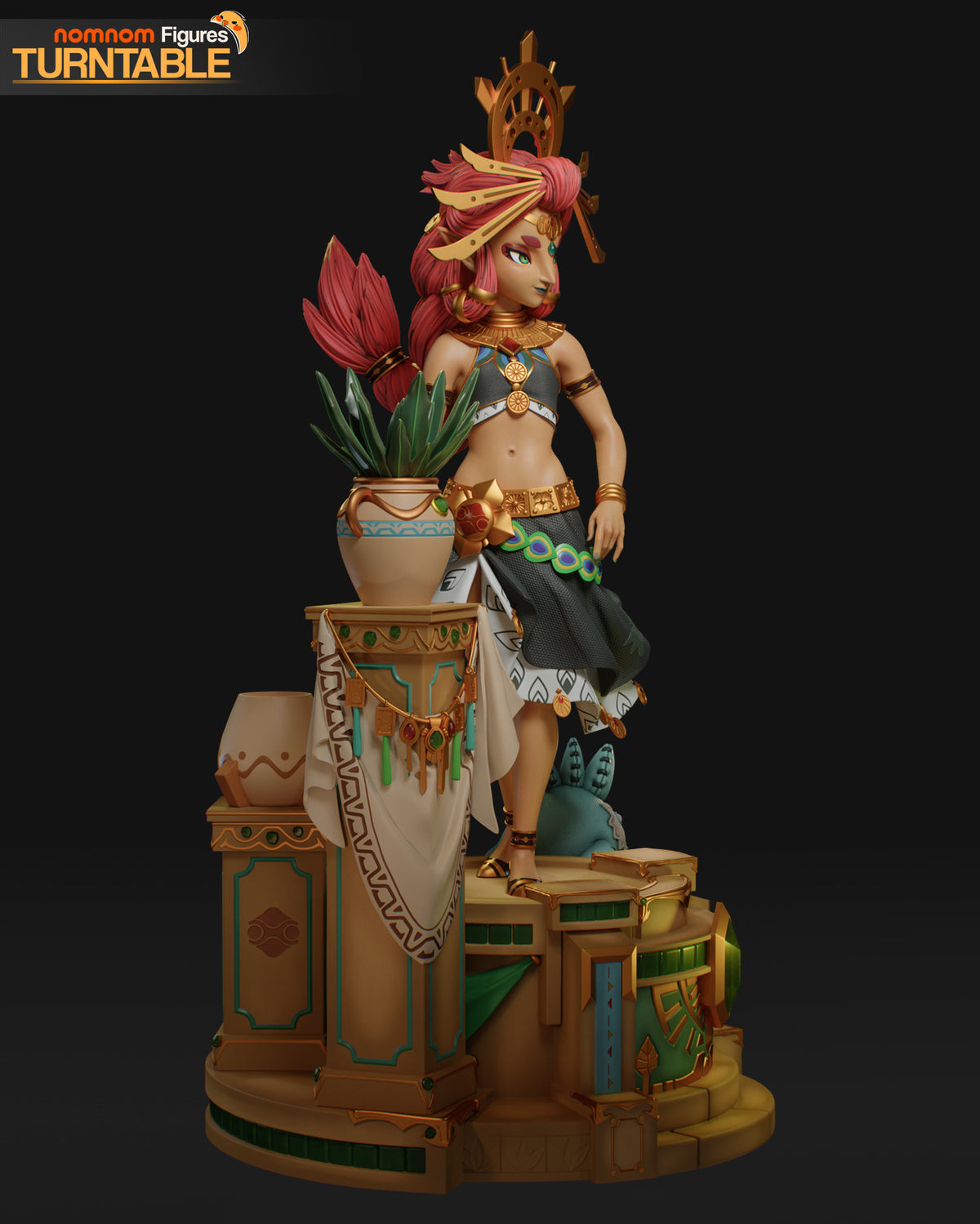 Figura Riju Zelda Breath of the Wild en resina, foto 4
