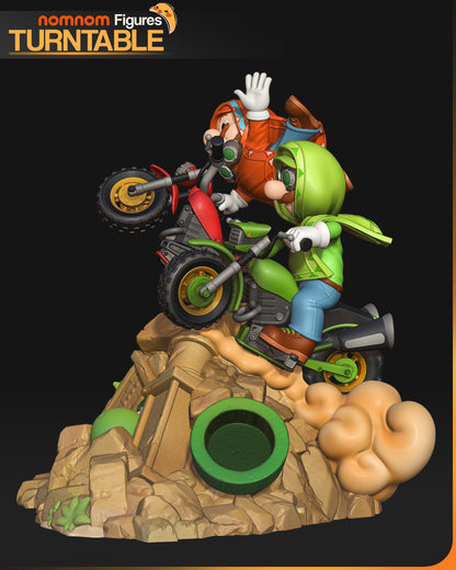 Figura de Resina - Mario, Luigi & Yoshi - Super Mario Galaxy La Película