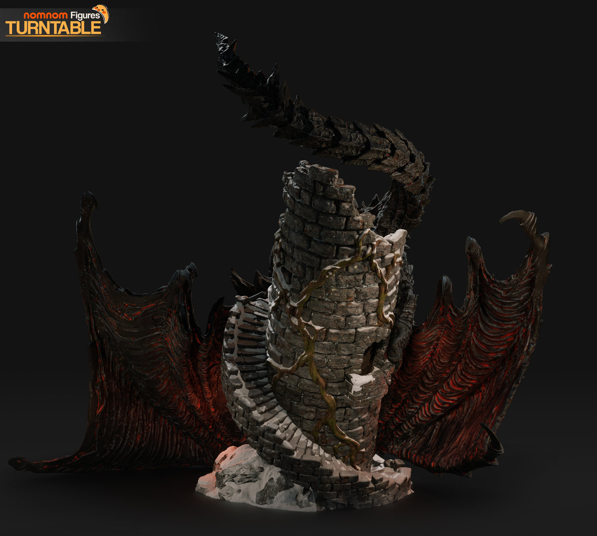 Figura Alduin Skyrim en resina, foto 9