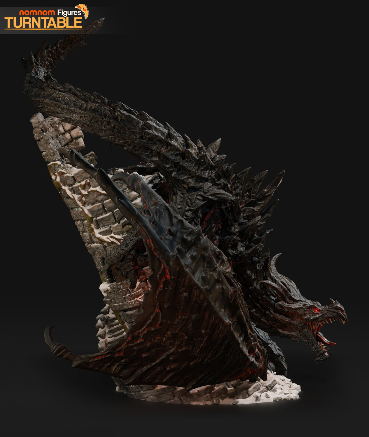 Figura Alduin Skyrim en resina, foto 10