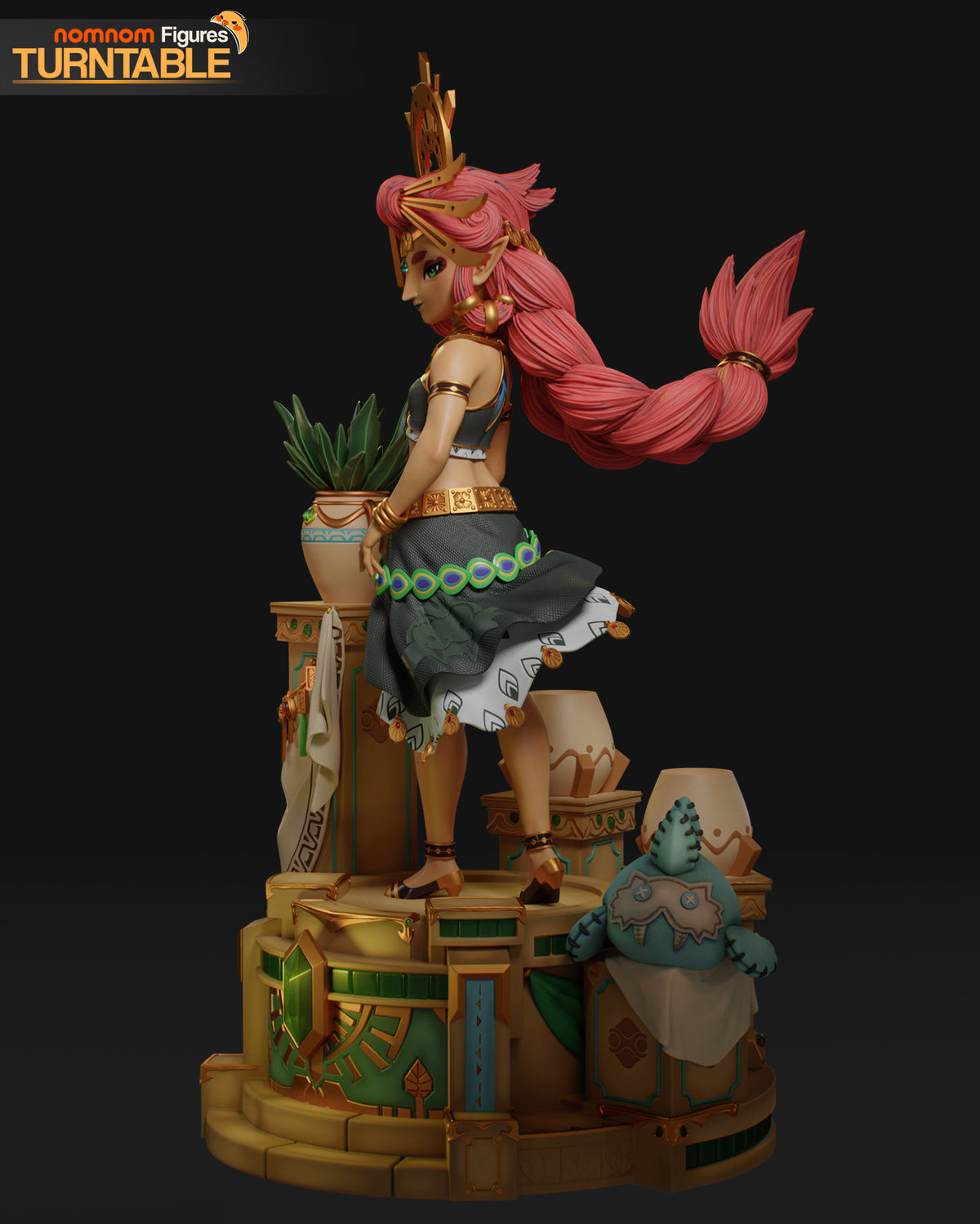 Figura Riju Zelda Breath of the Wild en resina, foto 11