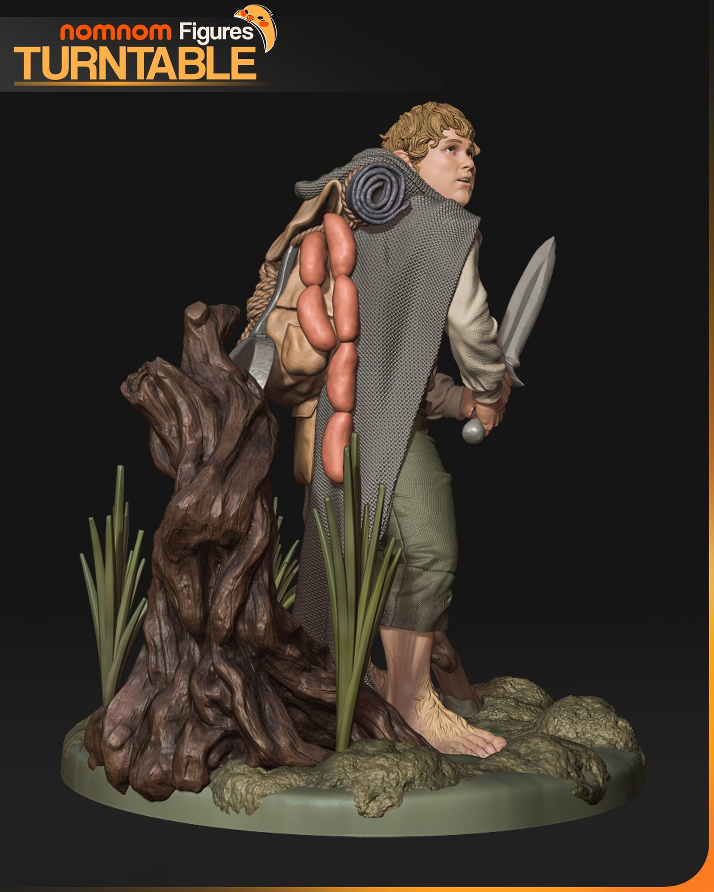 Figura de Resina - Sam Sagaz Gamyi - El Señor de los Anillos