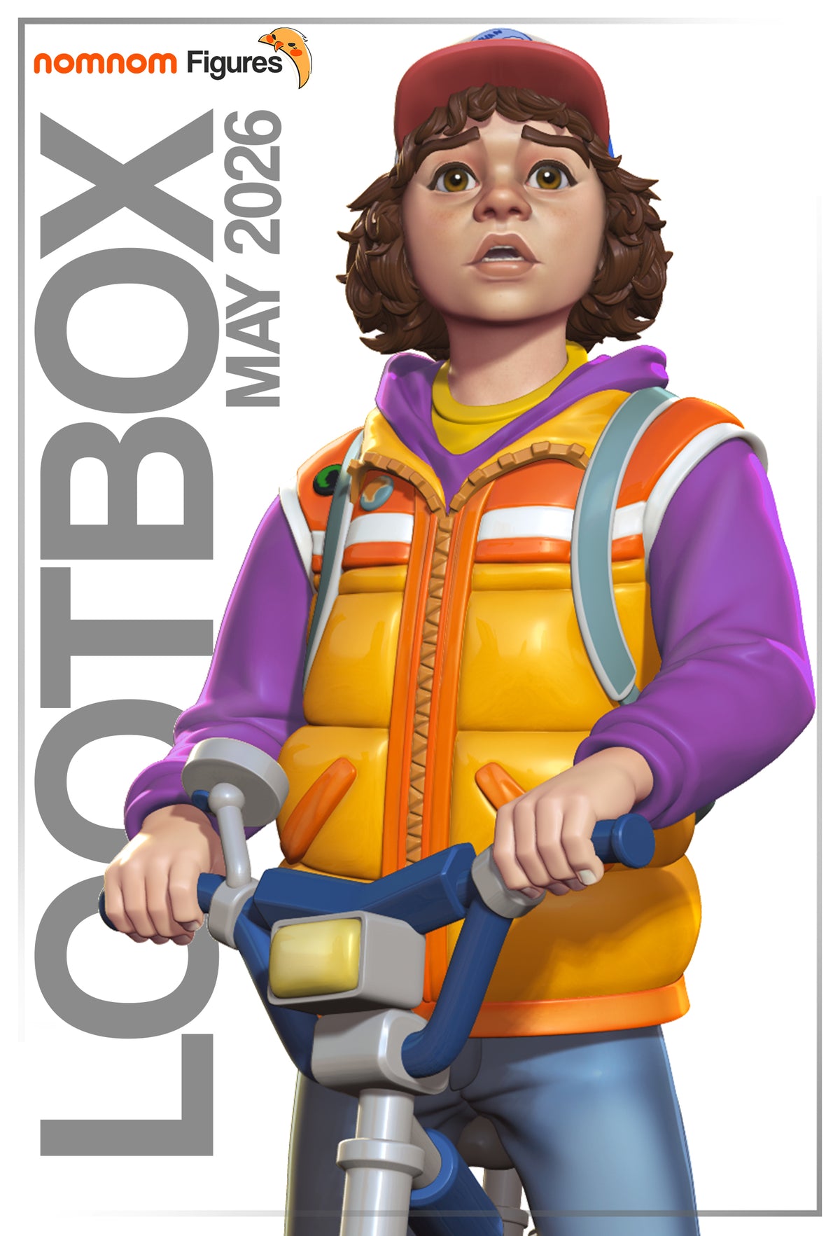 Figura de resina Dustin Stranger Things sin pintar