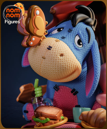 Figura chibi Igor Eeyore en resina, vista lateral