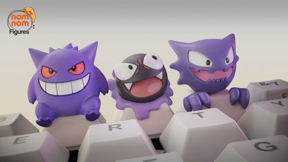 Teclas de Resina - Gengar, Haunter & Gastly - Pokémon