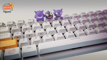 Teclas de Resina - Gengar, Haunter & Gastly - Pokémon