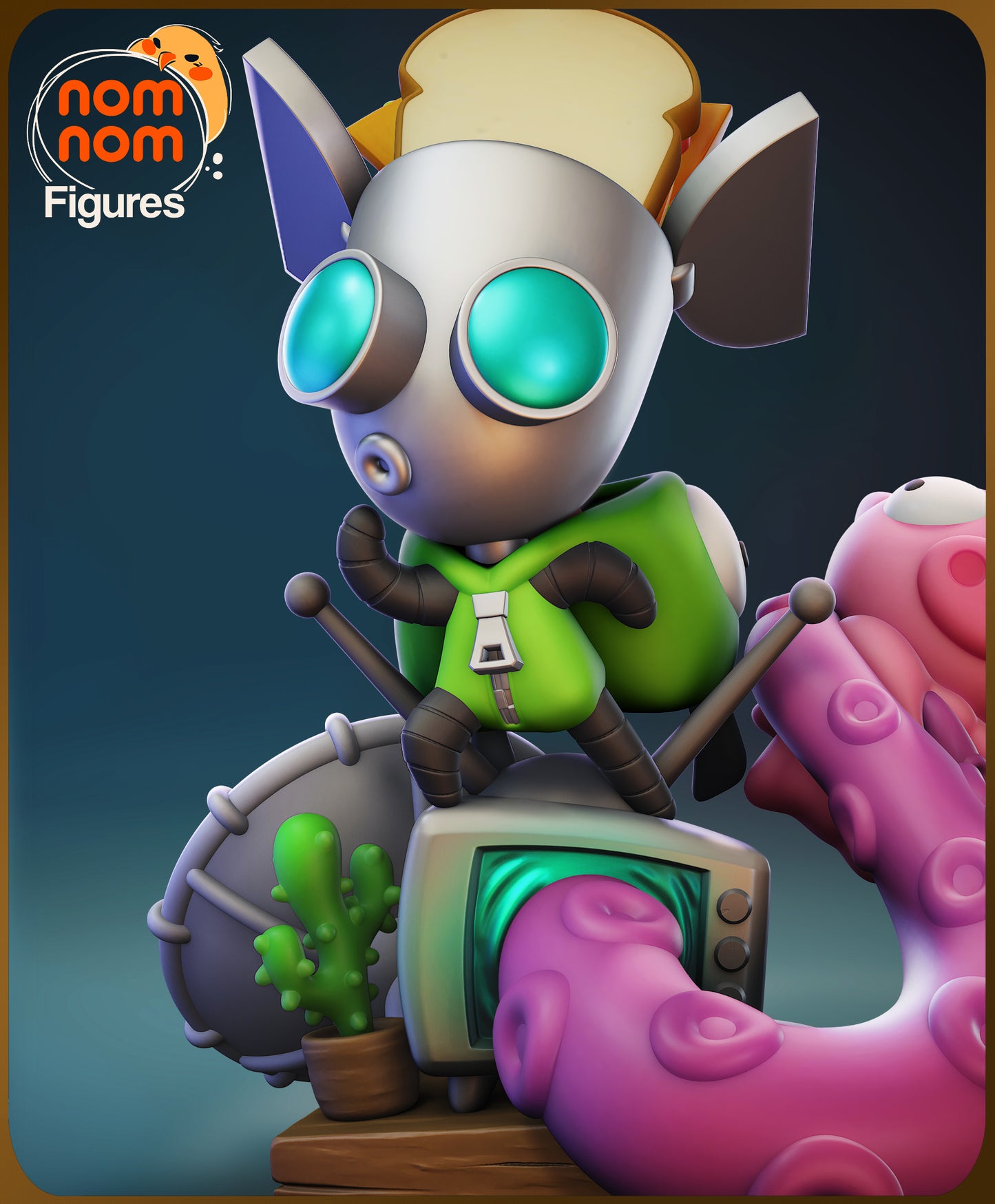 Figura de Resina Chibi - Gir - Invader Zim