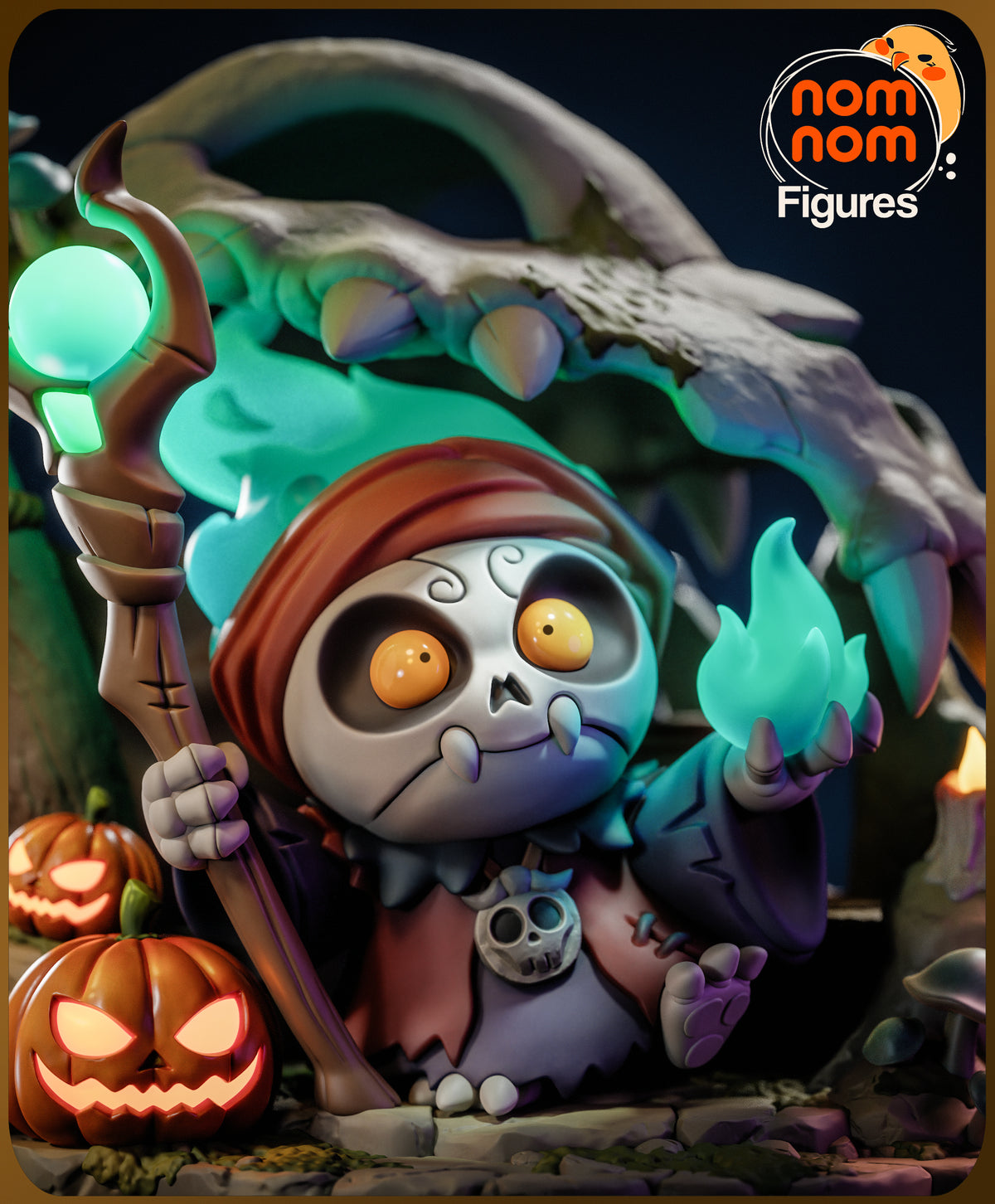 Figura Keeper of the Forgotten en resina, vista lateral