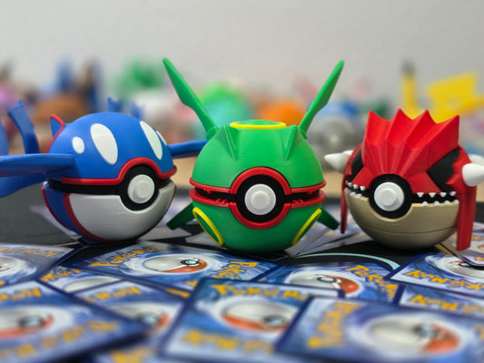 Pack Ahorro – 3 Pokeball - Kyogre, Rayquaza & Groudon