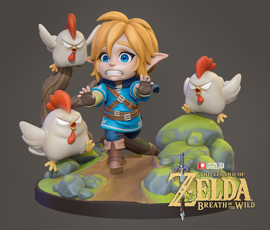 Figura de Resina Chibi - Link - The Legend of Zelda