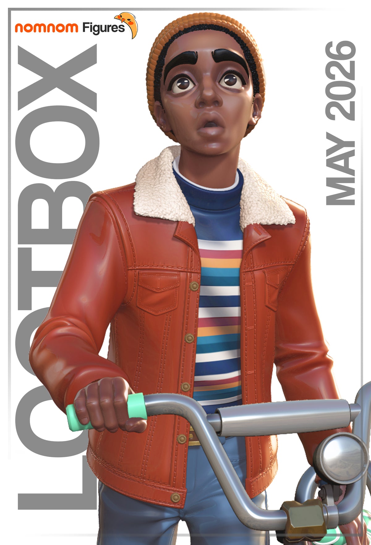 Figura de resina Lucas Stranger Things sin pintar