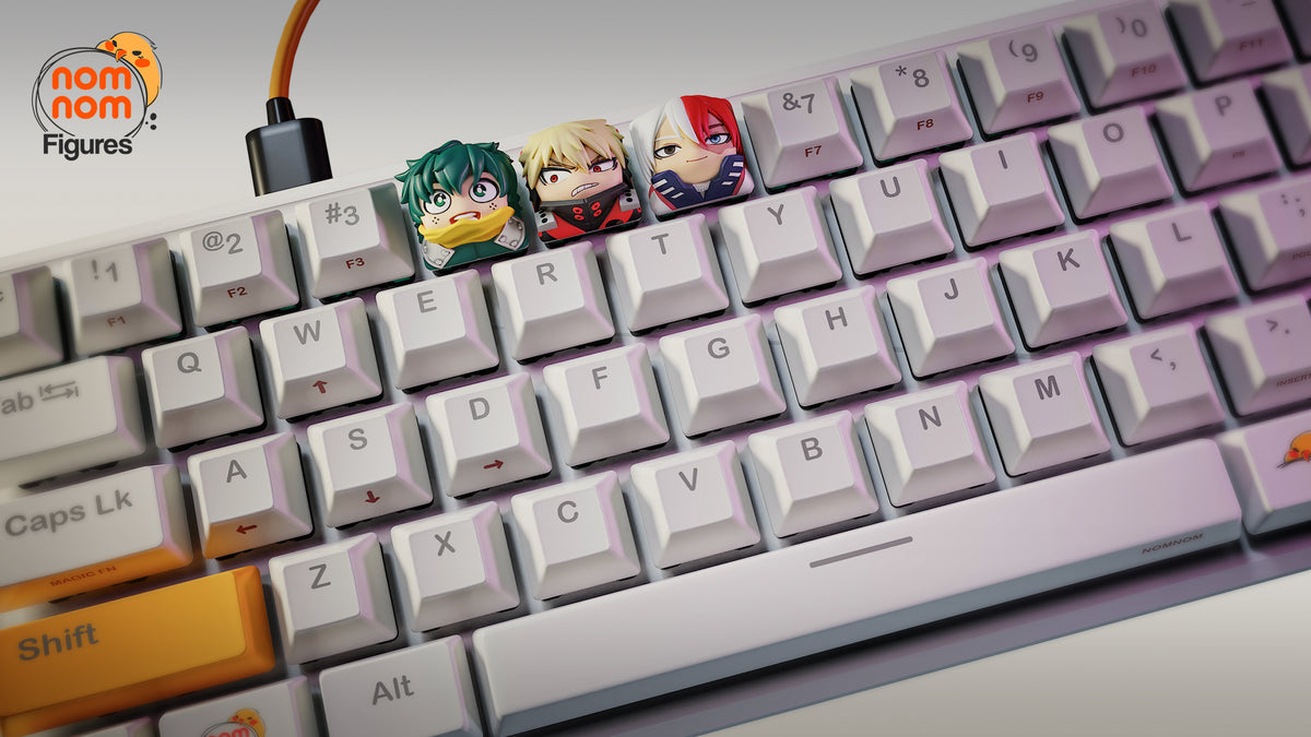 Keycaps de resina My Hero Academia, detalle
