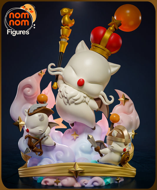Figura chibi de resina Rey Moguri XII Final Fantasy sin pintar