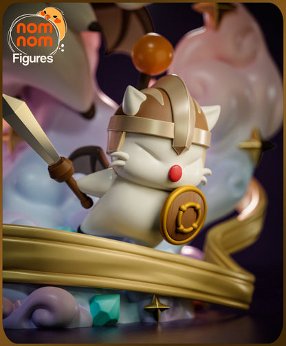 Figura chibi Rey Moguri XII en resina, vista lateral