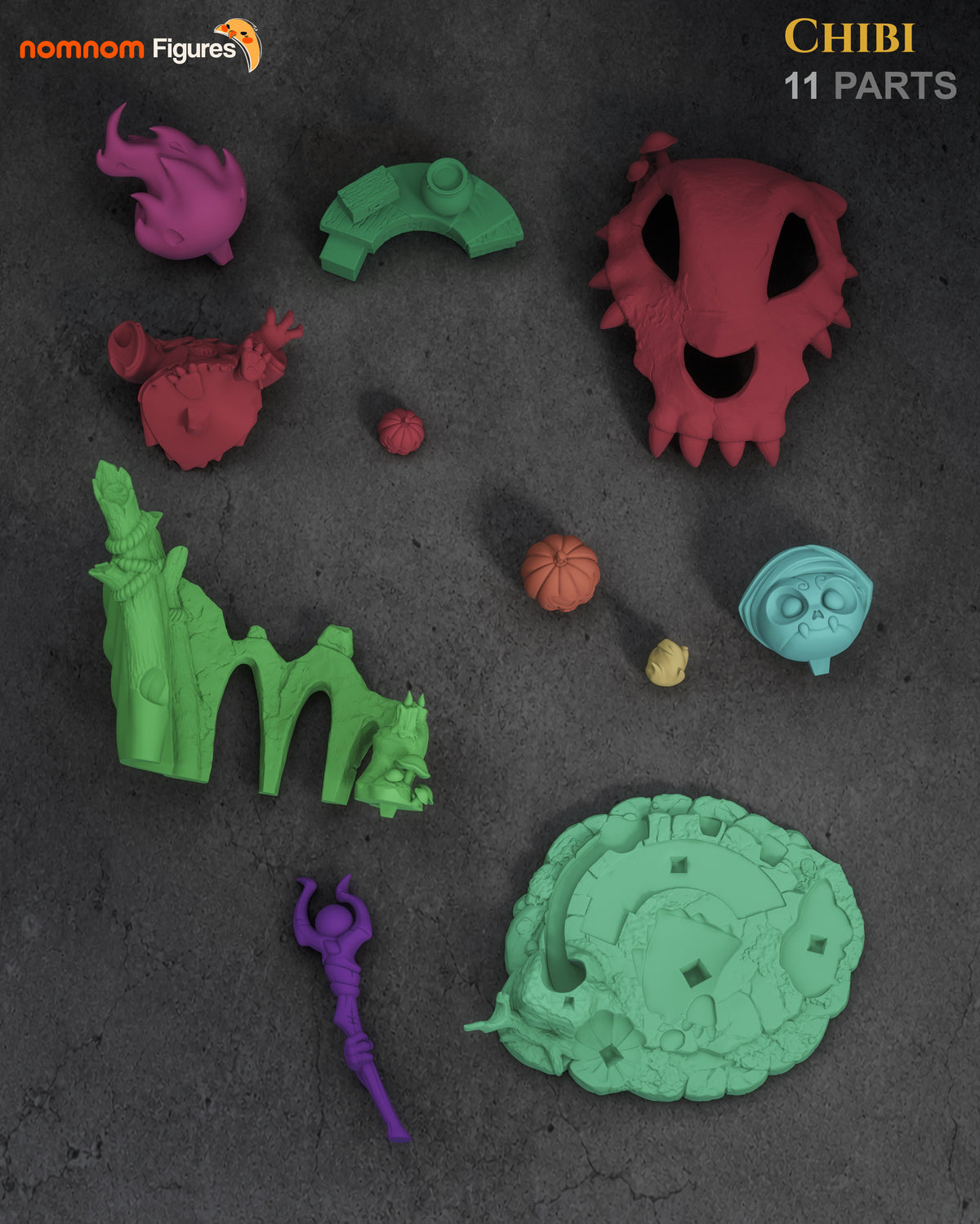 Figura Keeper of the Forgotten NomNom en resina, foto 11