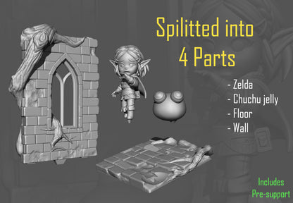 Figura de Resina Chibi - Zelda - The Legend of Zelda