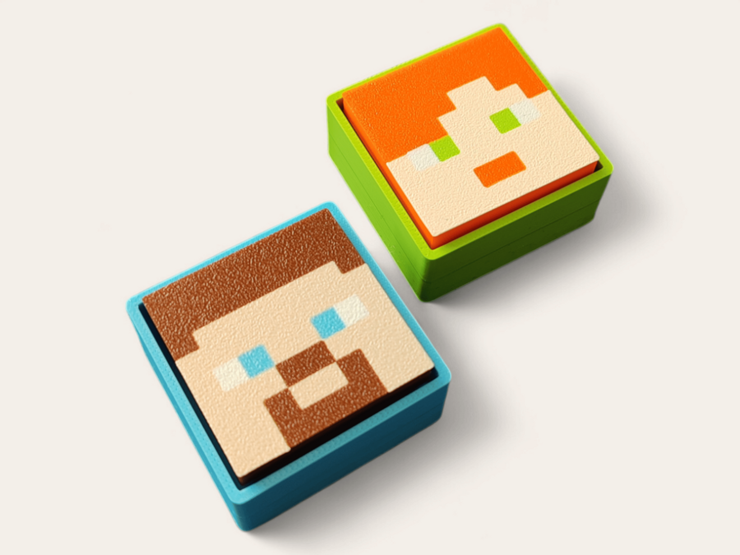 Clickers de Steve & Alex de Minecraft
